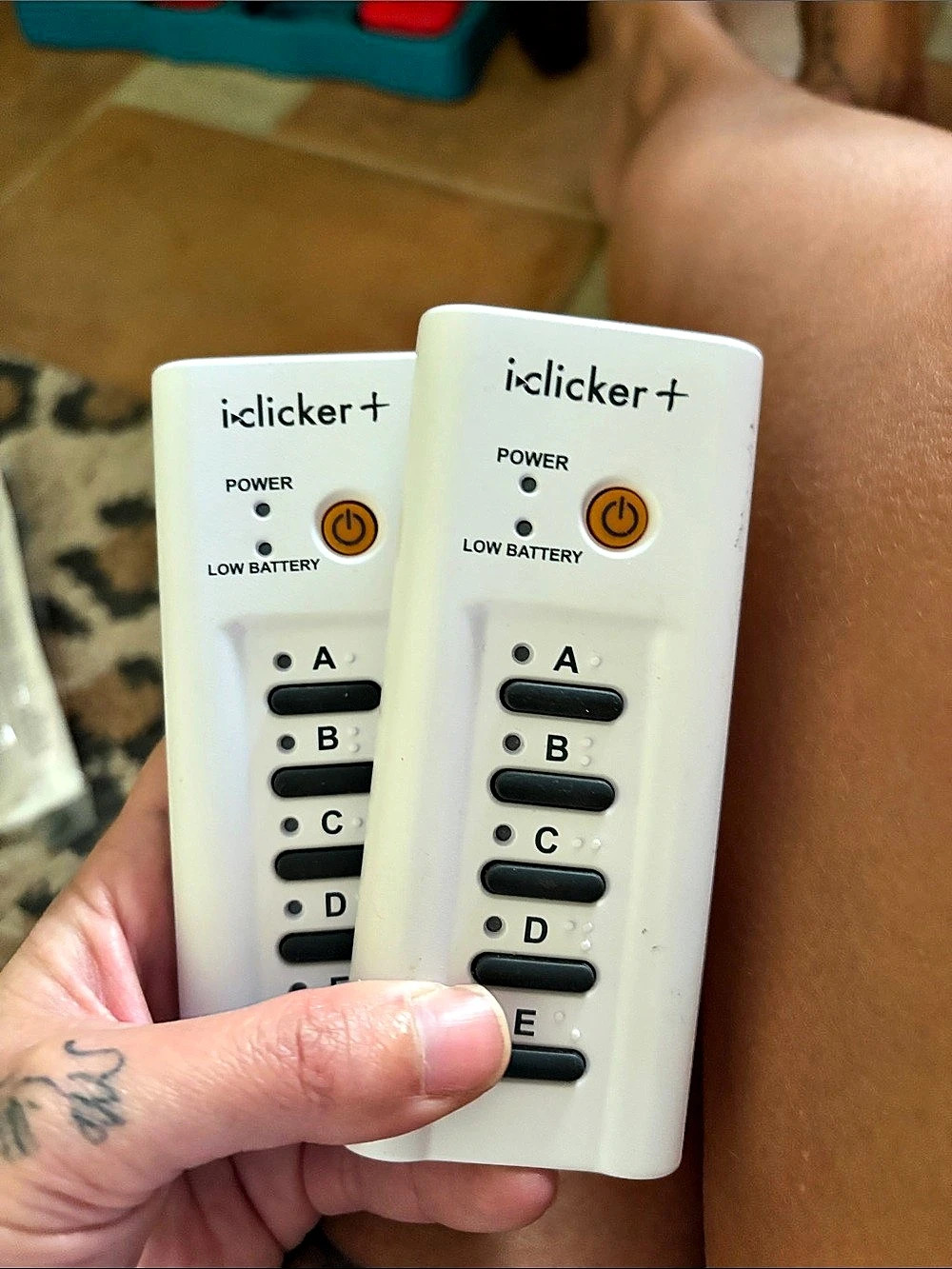 iClicker+ + Student Response Remotes White Pair